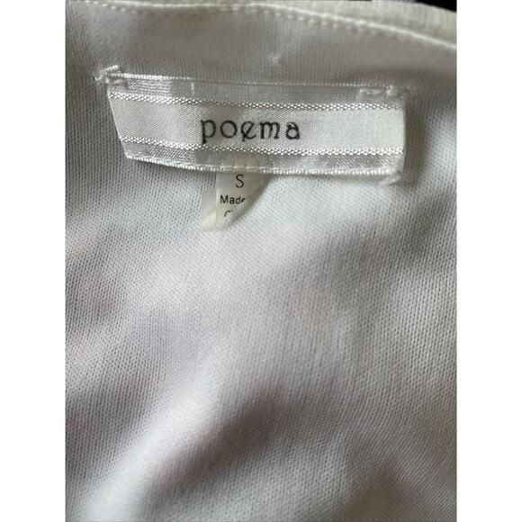 Poema Womens Small Dress Stripe Pleated Preppy Feminine - Picture 6 of 9